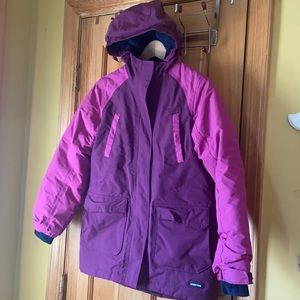 Lands’ end girls Squall Fleece Lined Waterproof Insulated Jacket.